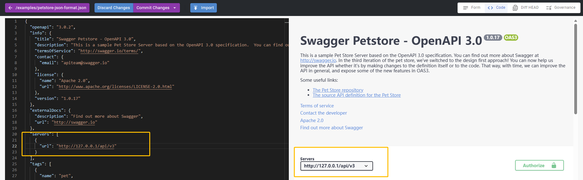 First Api in Swagger UI Server