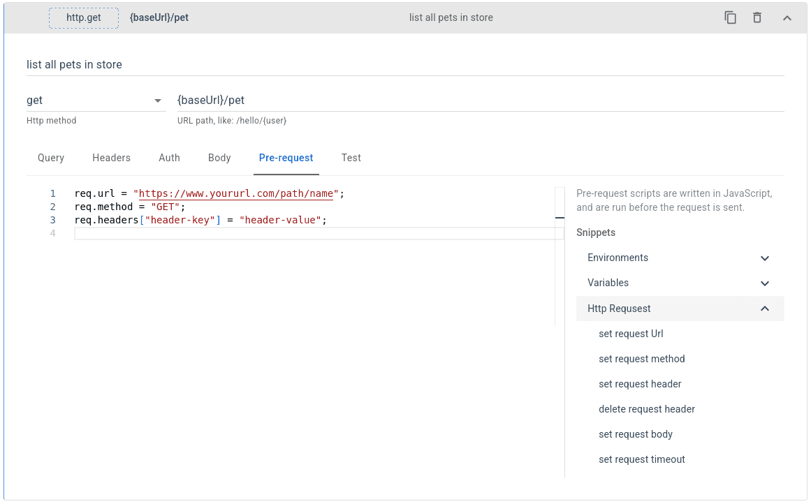 API Testing Prequest