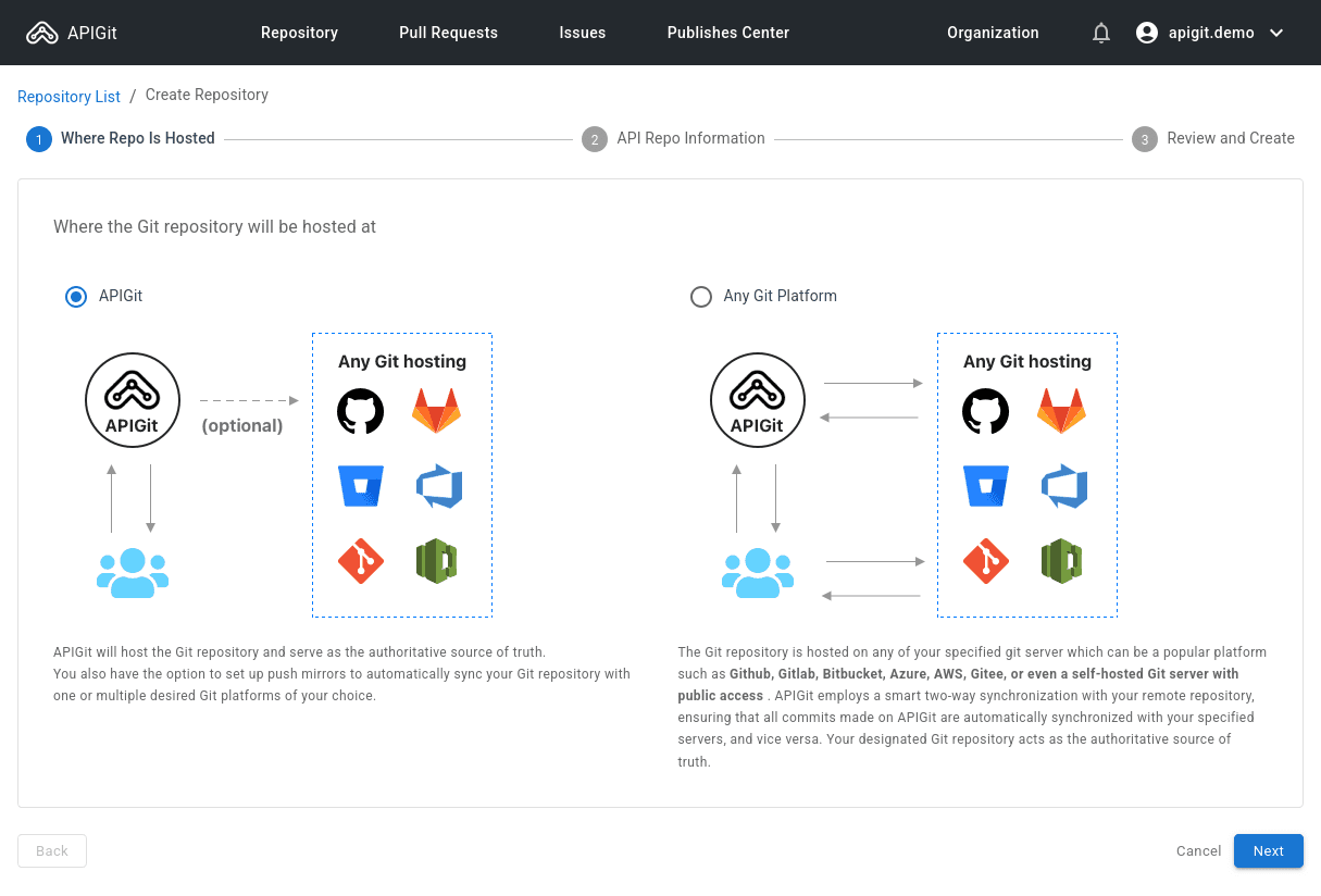 Repository Hosting Options