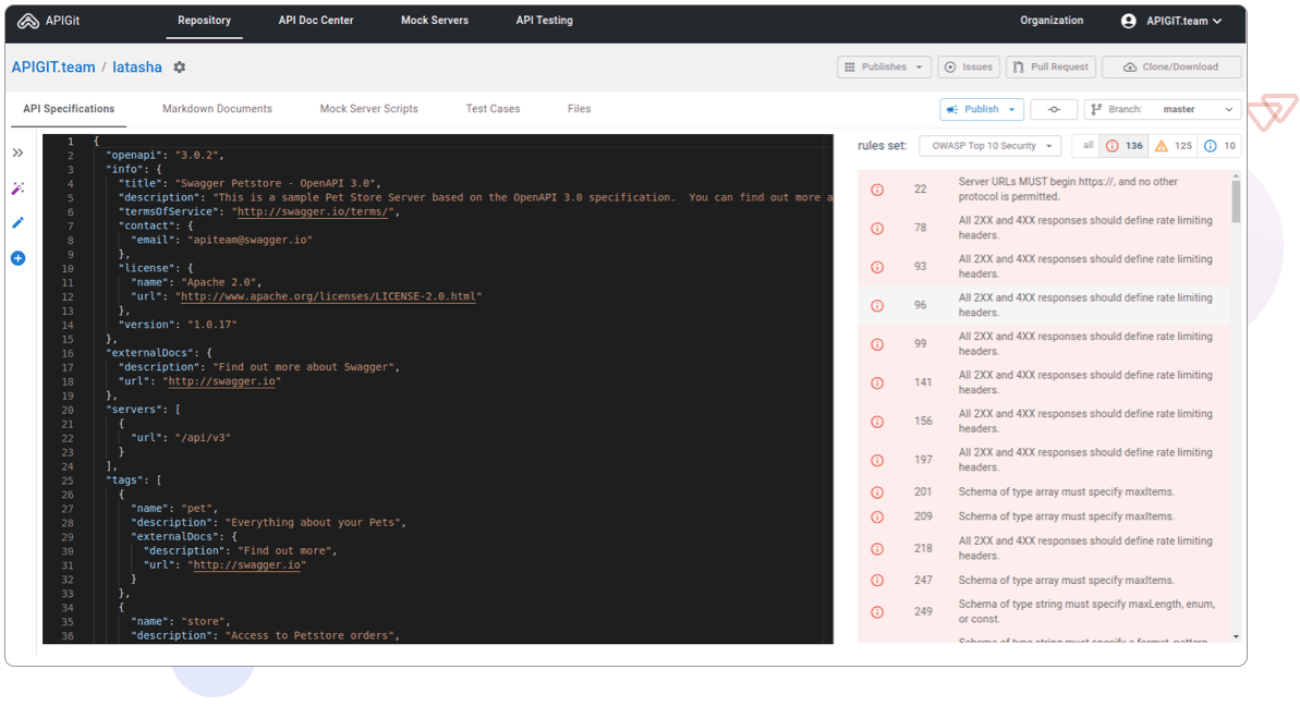 Markdown document view