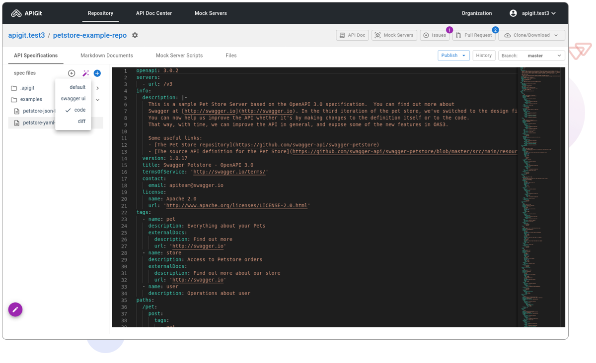 Code viewer