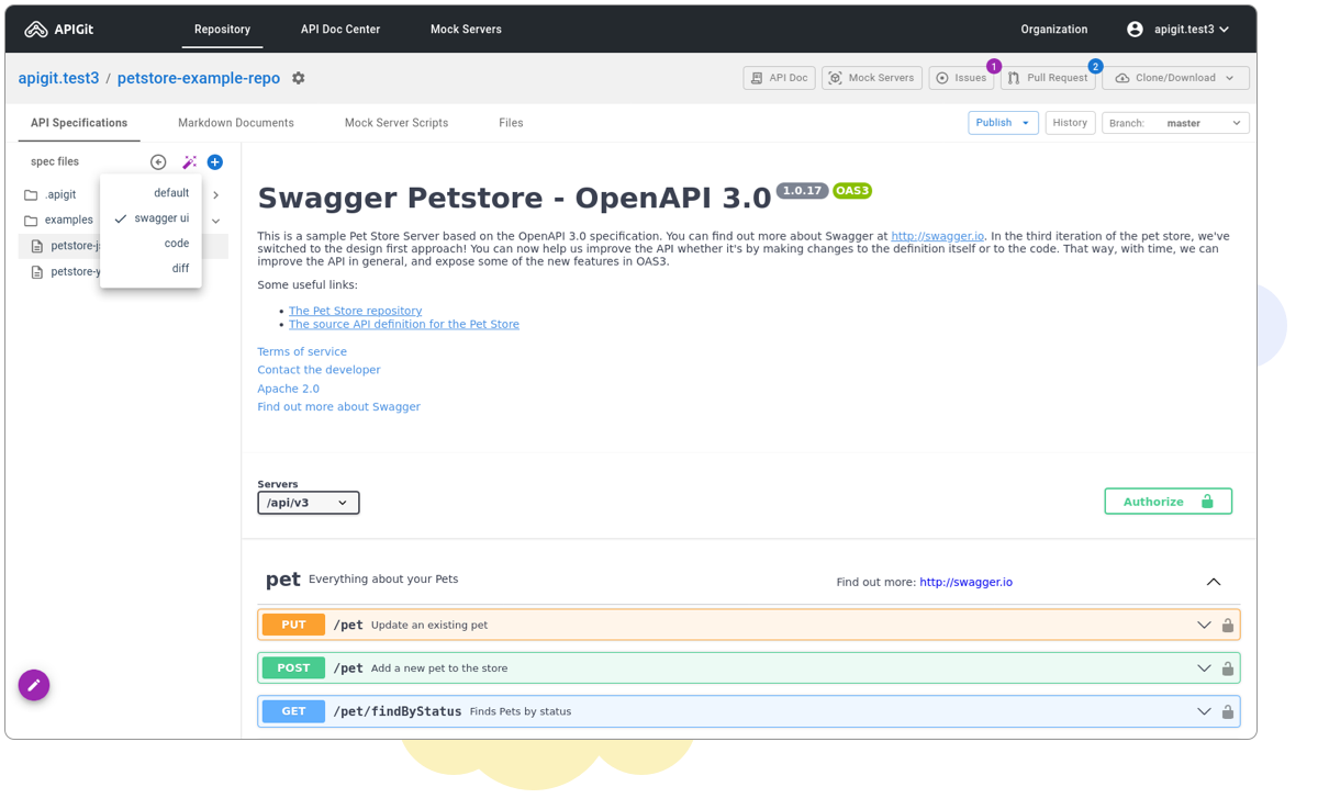 swagger UI